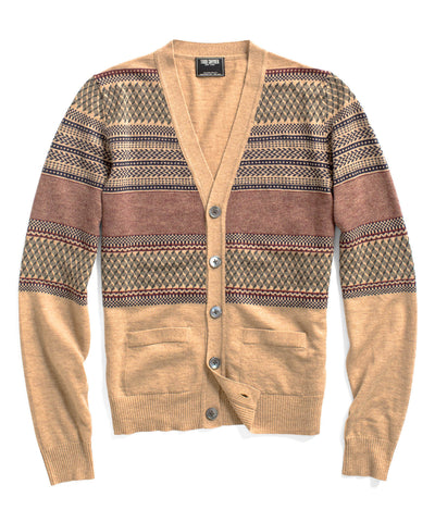 Beige Pattern Cardigan