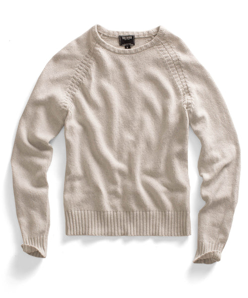 Ivory Raglan Crew Sweater