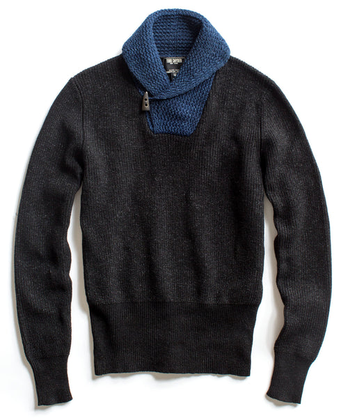 Black Blue Indigo Pullover Sweater