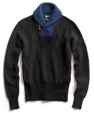 Black Blue Indigo Pullover Sweater