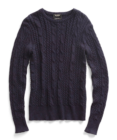 Indigo Cable Sweater