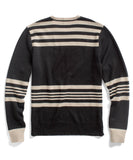 Black Stripe Crew Sweater