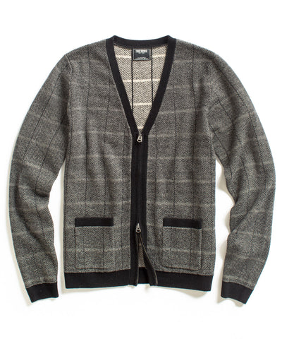 Charcoal Zip Cardigan