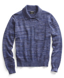 Blue Crew Polo Collar Sweater
