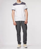 White Football Crew T-Shirt