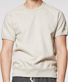 Oatmeal Heather Short Sleeve Sweatshirt