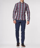 Red Grey Plaid Shirt