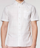 White Check Short Sleeve Shirt