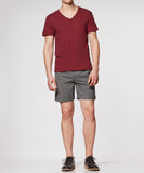Maroon Pocket V-Neck T-Shirt