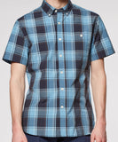 Blue Plaid Short Sleeve Shirt