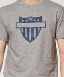 Grey Heather Shield Crew T-Shirt