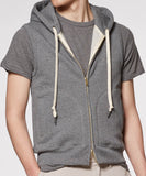 Salt & Pepper Sleeveless Hoodie