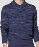 Blue Crew Polo Collar Sweater