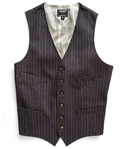 Charcoal Wool Classic Vest
