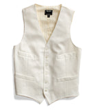 White Pique Classic Vest